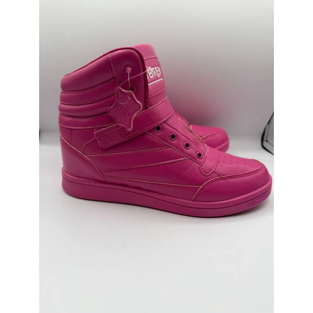 UBFEN Womens40 Womens High Top Ankle Support Sneakers Vibrant Color Hidden Wedge